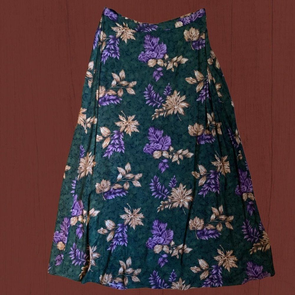 Floral midi/maxi skirt